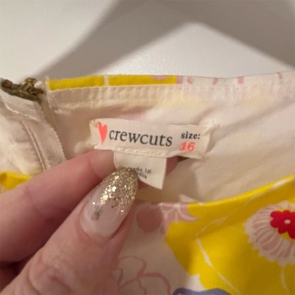 Crewcuts Girls Floral Knee Length Dress Size 16 Multicolor Casual - Picture 2 of 6